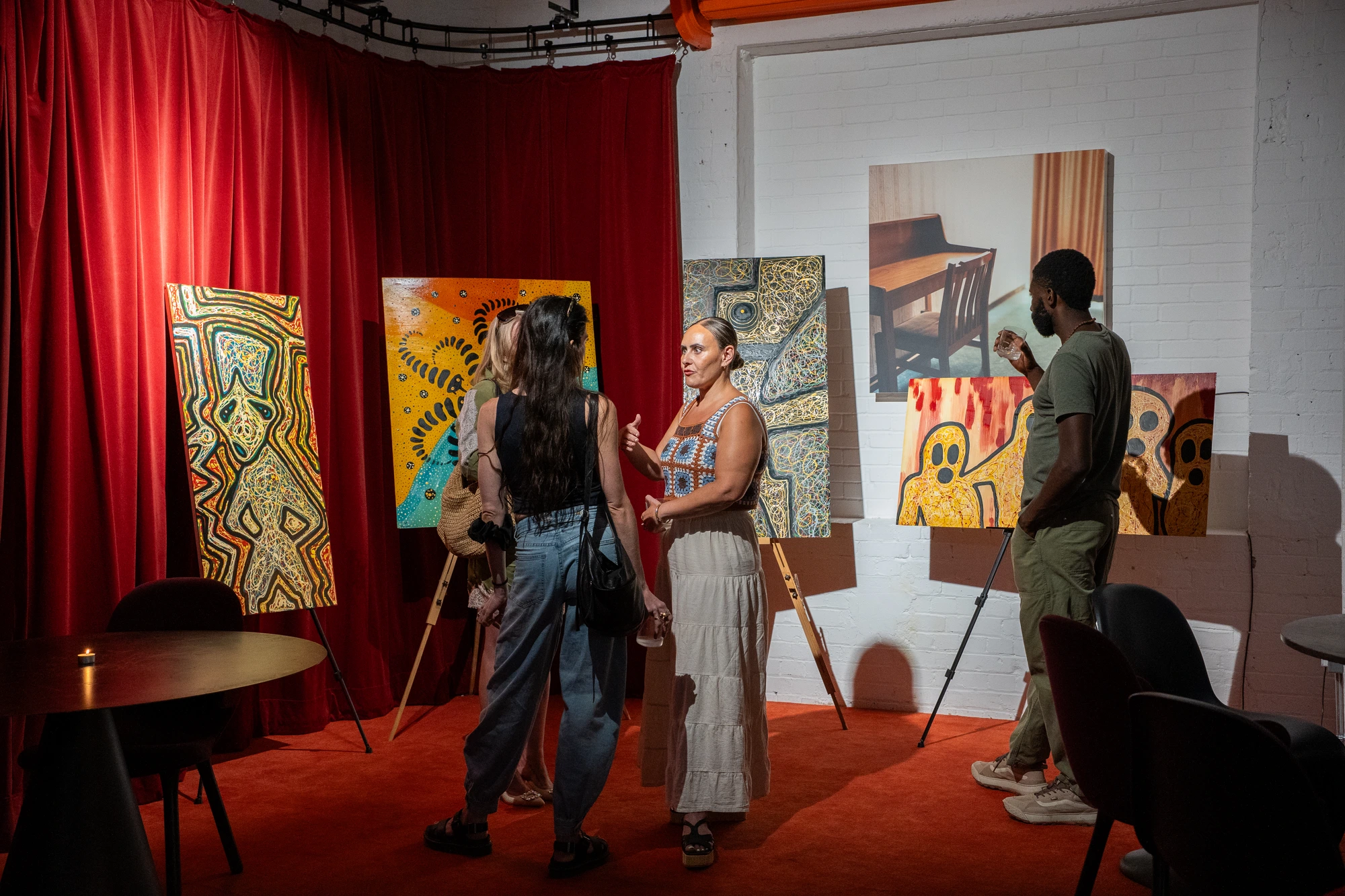 Original paintings · opening night