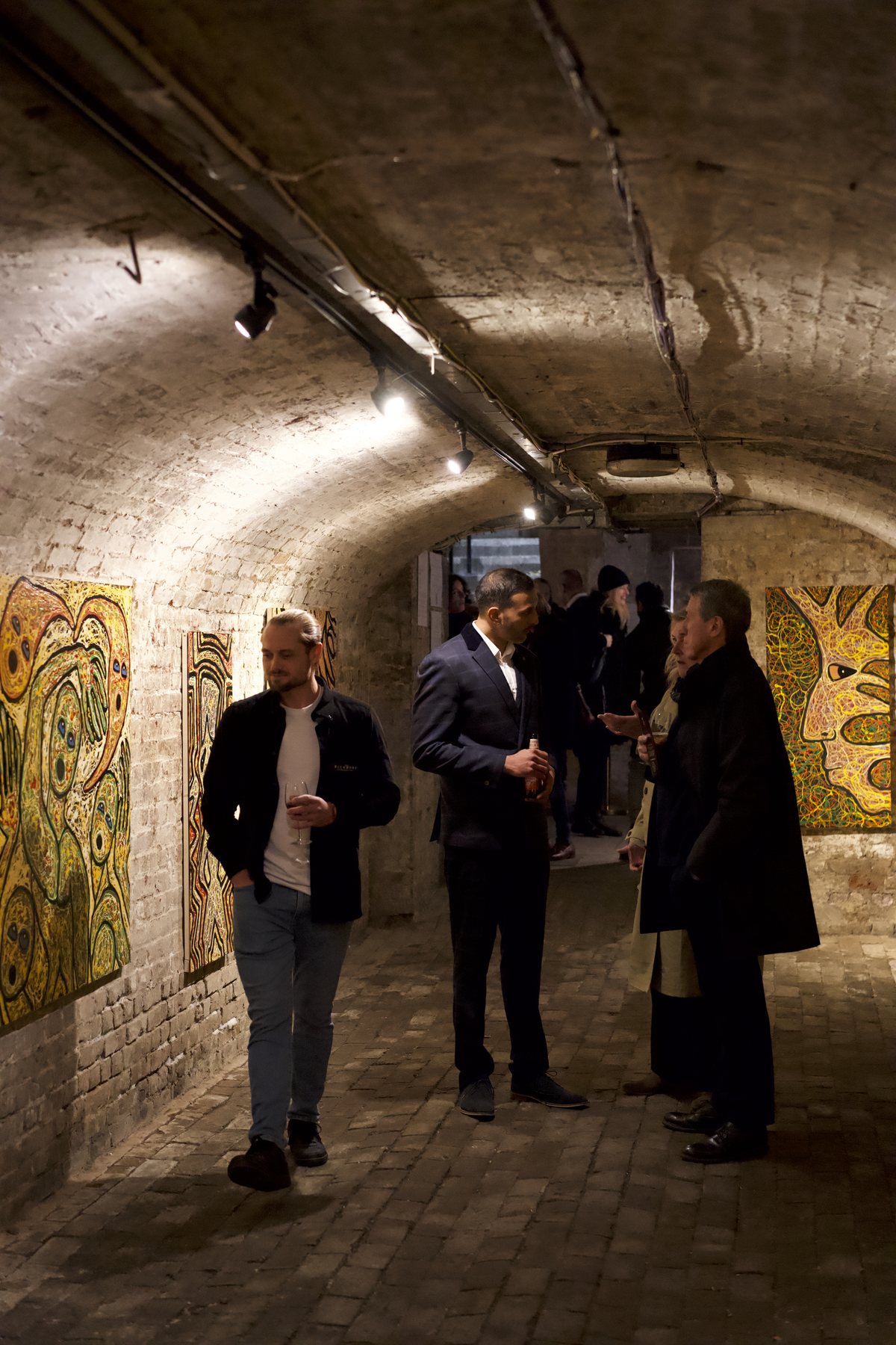 The Crypt Gallery, beneath St Pancras Old Church.